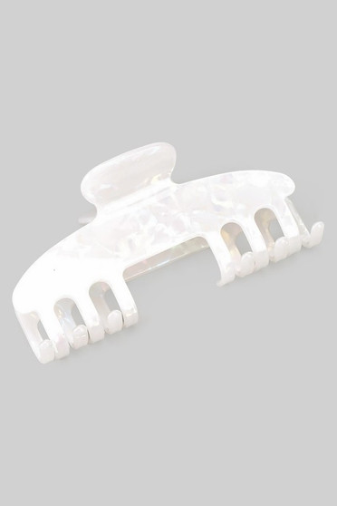 Unique Shaped Marbled Acrylic Hair Clip