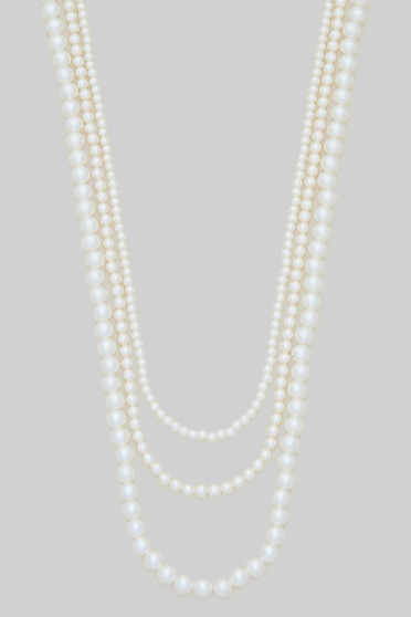 Classy Triple Layered Pearl Necklace