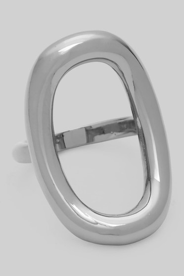 Oval Tube Brass Ring