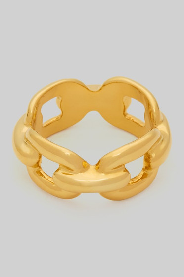 Sturdy Brass Chain Link Ring
