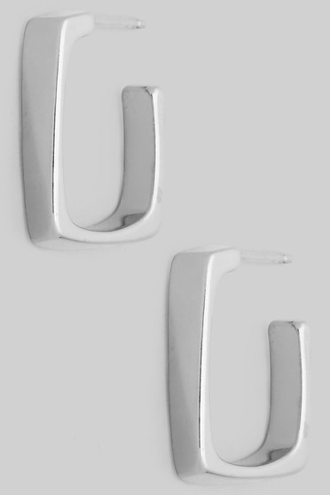 Rectangular Brass Open Brass Hoops