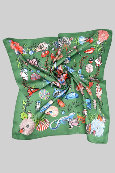 Nature Life Inspired Silky Square Scarf
