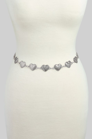 Boho Mini Heart Link Chain Belt