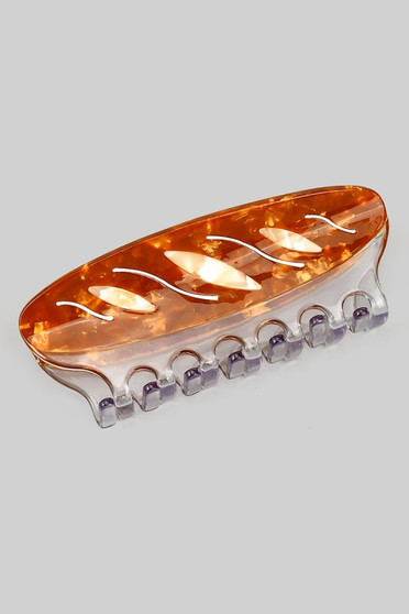 Marbled Acrylic Baguette Hair Clip