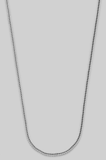 Classic Box Link Brass Necklace