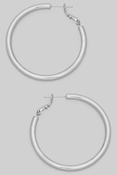 Timeless Brass Hinge Hoop Earrings