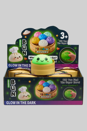 Glow In The Dark Bun Squishy Mystery Dozen Pack