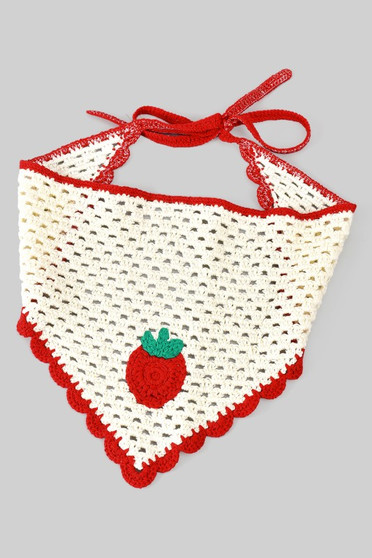 Crochet Strawberry Head Wrap