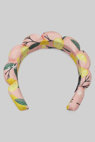 Bubble Cushion Lemon Print Headband