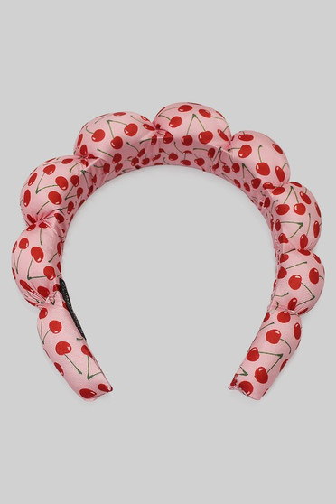 Bubble Cushion Cherry Print Headband