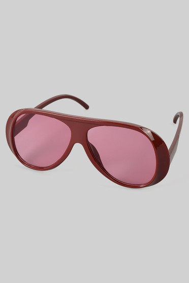 Rounded Lightweight Aviator Sunglasses