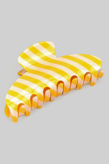 Diagonal Striped Acrylic Hair Clip
