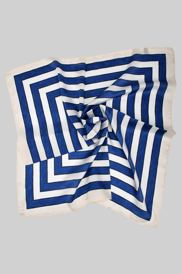 Watercolor Square Pattern Silky Square Scarf