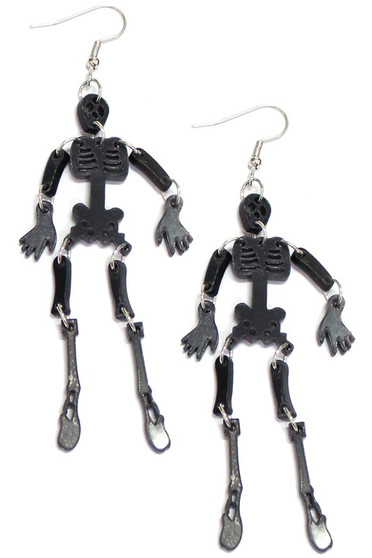 Skeleton Body Dangle Earrings