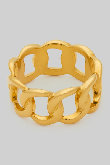 Chain Link Brass Ring