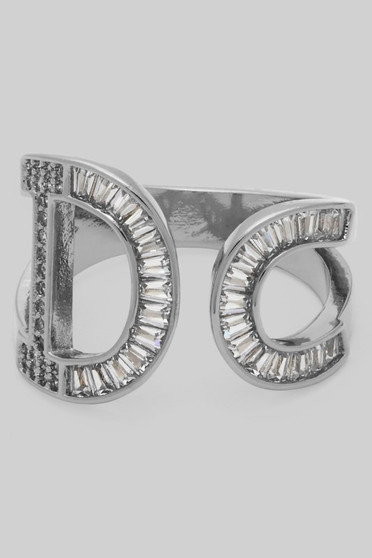 Luxurious Baguette And Cz Pave Cutout Ring