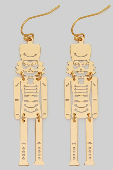 Dangling Nutcracker Drop Earrings