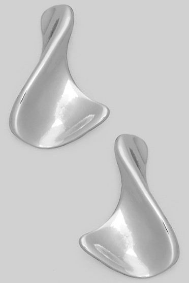 Lovely Twisted Brass Drop Earrings