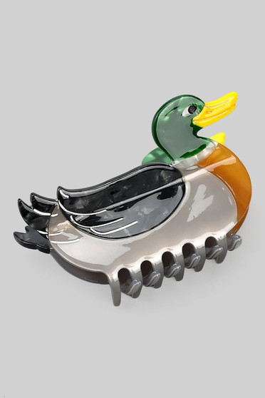 Marbled Acrylic Duck Hair Clip
