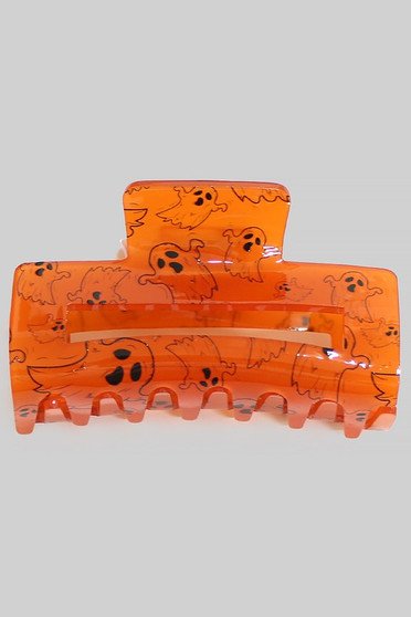 Acrylic Halloween Ghost Hair Clip - #KH23589