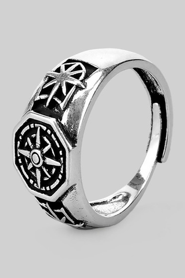 Gothic Norse Compass Ring