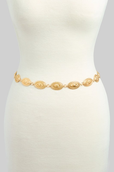 Sunburst Concho Chain Belt