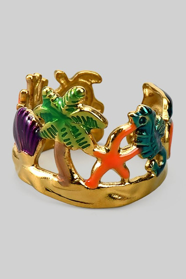 Colorful Sea Life Ring