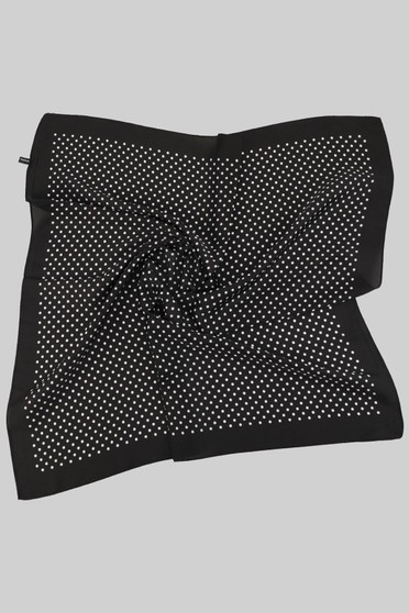 Silky Soft Polka Dot Pattern Square Scarf