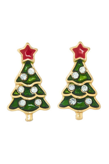 Christmas Tree Stud Earrings