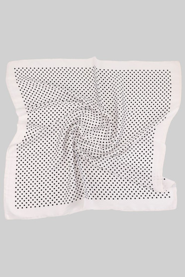 Silky Soft Polka Dot Pattern Square Scarf