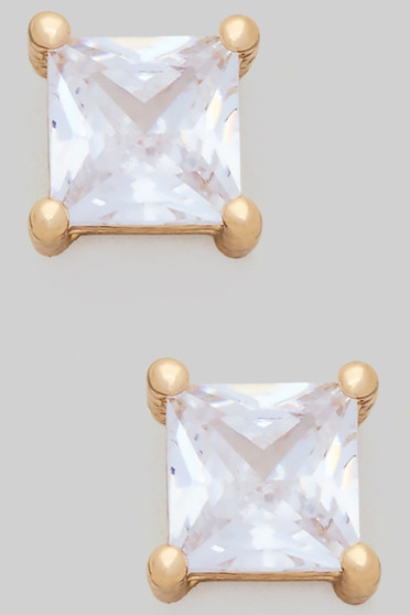 Essential Cz Square Studs