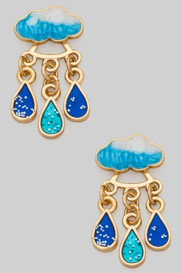 Lacquered Rain Cloud Ear Jacket