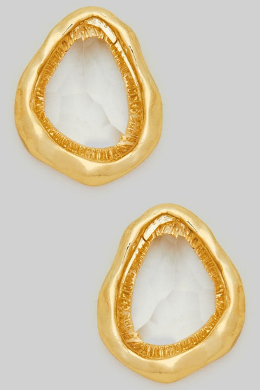 Textured Stone Studs