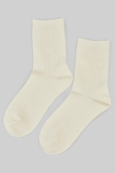 Cable Knit Soft Socks