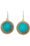 Western Theme Round Dangle Earrings
