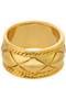 Thick Checker Band Ring