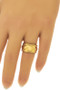 Thick Checker Band Ring