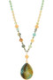 Semi Precious Stone Pendant Necklace - #NJ70080