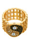 Rhinestone Yin Yang Ring - #PRA991