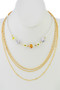 Multi Charm Layered Chain Necklace