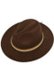 Western Belt Fedora Hat - #KC15246