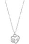 Cz Heart Pendant Necklace - #LNC078