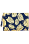 Palm Leaf Wristlet Pouch Bag