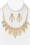 Cz Bridal Necklace And Earring Set - #17008CR