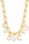 Multi Charm Drop Braided Choker Necklace - #MN1619