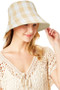 Gingham Checkered Reversible Bucket Hat