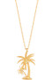 Tropical Palm Tree Pendant Necklace