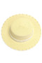 Woven Pearl Boater Hat