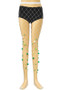 Fuzz Ball Fishnet Hosiery Leggings