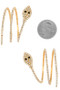 Cz Snake Hoop Earrings